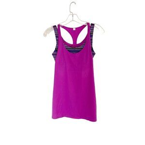 Lululemon All Sport Support Tank Ultra Violoet Space Dye Twist Size 6